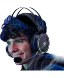 HP GH100 Gaming Headset Shadow Elf Flagship Edition Delta Operation Positional Audio Over-Ear 7.1 Surround Sound PC Headphones with HD Microphone White