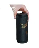 ZIPPO Insulated Mug, Stainless Steel Coffee Cup, Portable Cold-Keeping Cup, Car-Friendly Practical High-Aesthetic Water Bottle, Gift for Men And Wome