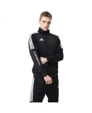 Adidas Men's Autumn Winter Running Jacket Stand Collar Windproof Outdoor Warm Sportswear Black White S