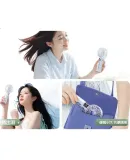 DISNEY (DISNEY) Small Fan/large Wind Power Outdoor Travel Low-Noise Handheld Mini Portable Electric Fan USB Rechargeable for Office, National Day, Mid-Autumn Festival Outings GD12 White