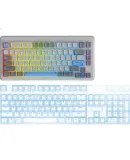 Lenovo K2-82 Wired Silent Mechanical Feel Keyboard 82 Keys RGB Lighting Ergonomic Wired Office Keyboard Quartz Pink
