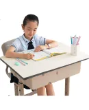 JD Original Children's Desk Mat for Primary School Students, Eye Protection Writing Pad, Study Desk Mat, Silicone Desk Cover, Beige, 40x80cm