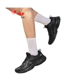 XTEP Lightweight Shock-absorbing Mesh Breathable Men's Running Shoes 41 Black【Mesh】