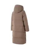 Adidas Women's Long Hooded Down Jacket Winter Fashion Trendy Sports Comfortable Warm Coat Shadow Brown L