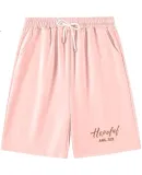 Jeanswest Women's Shorts, Summer 2025, 100% Pure Cotton, Breathable, High-Waisted, Knee-Length Shorts, Sporty, Slimming, Campus Style, Fashionable Casual Pants
