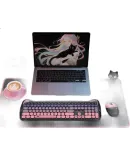 Lenovo Ecosystem Brand Yinengzhe Wireless Keyboard And Mouse Set, Quiet Keyboard And Mouse with Long Battery Life for Desktop Computers/XiaoXin, Cute Gift for Girls on Qixi Festival, Blackberry Pink