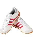 Adidas Women's T-Head Spring Retro Casual Shoes Fashion Lightweight Shock Absorption Sports Shoes White/Light Scarlet Size 37