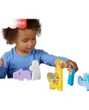 Fisher-Price Birthday Gift, Children's Wooden Building Blocks Toy, Fisher-Price Wooden Two-In Small Animal Puzzle JFG10