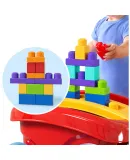 Fisher-Price Children's Toys for Boys And Girls - Fisher-Price Mega Building Blocks Rotating Storage Cart JFR30 Birthday Gift