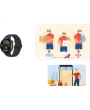 Vivo WATCH5 ESIM Version, Moonlight White Soft Case, All-Day Heart Rate, Blood Oxygen Monitoring And Blood Pressure Function, New Lanhe Operating System, iOS Cross-System Compatible Smartwatch