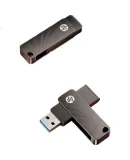 HP 32GB USB3.2 Flash Drive, 762W Metal Rotating High-Speed USB Drive, Lightweight And Portable, for Study, Office Work, Bidding, Computer Use, Car Use, Universal Large Capacity USB Drive