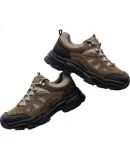 CAMEL Brand Men's Outdoor Casual Hiking Shoes with Shock Absorption, Non-Slip Grip, And Mountain Climbing Features P15A307024 Khaki Size 42