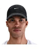 NIKE Unisex Sports Cap U CB DENIM 24 Sports Accessory HF0383-010 Black/gray M/L