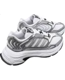 Adidas Men's Casual Shoes, Winter Outdoor Trendy Dad Sneakers, White/metallic Silver/bright Metallic Iron Gray, Size 44