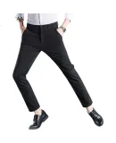 TUCANO Casual Pants for Men, Spring And Summer Style, Business Fashion Versatile Breathable Dress Pants, Slim Fit Long Trousers, Men's Clothing, Black, Size 40