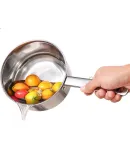 BJ Stainless Steel Household Scoop Ladle Water Scoop Water Dipper Water Dipper Flowing Water Scoop Commercial And Household Water Scoop 2L