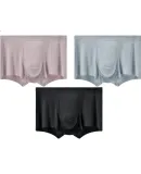 Skechers 7A Antibacterial Men's Seamless Athletic Boxer Briefs, Comfortable Breathable Men's Underwear, Antibacterial Seamless Boxer Shorts