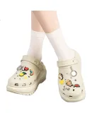 CROCS Classic Light-Up Clogs for Men And Women, Casual Fashion Trendy Beach Sandals Slippers 207988-2Y2 Size 37-38