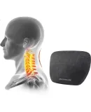 MICHELIN Car Headrest, Neck Pillow, Car Cushion, Cervical Pillow, Neck Support Pillow, Caramel Brown, 1 Piece