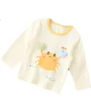 Youqi Baby Clothes Spring And Autumn Season Boys And Girls Baby Clothes Top A-Class Long-Sleeve Thin Base Cartoon Stylish Children's T-Shirt