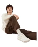 PEAK Taiji Roaming 3.0 Men's Autumn Leather Casual Sneakers Trendy Soft Sole Shoes DB540247