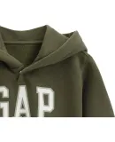 GAP Boys And Girls 2025 Autumn New Logo Printed Fleece Pullover Hoodie Children's Sweatshirt 829299