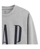 GAP Men's And Women's Clothing, 2025 Fall New Arrival, Logo Letter Print, Loose Cotton Long-Sleeve T-Shirt Top, 786368