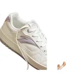 ANTA Yuan Nian 2.0 | Women's Thick-Soled Sneakers, Student White Shoes, Retro Trendy Height-Increasing Sports Shoes for Couples, Casual Shoes