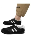 HUANQIU Men's Training Shoes, 2026 New Versatile Small Black Shoes, Flat Sports Sneakers, Casual Athletic Men's Footwear
