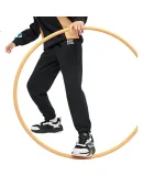 361° Children's Clothing, Kids' Long Pants, Fall 2025, Boys And Girls 3-14 Years Old, School Knitted Sports Elastic Trousers, Black 101