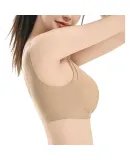 Skechers Women's Underwear, Lightweight And Breathable, Seamless And Wireless Back-Closure Bra, Push-Up Strap Brassiere, Beautiful Back Integrated Underwear