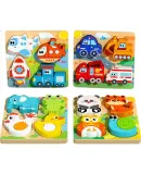 Xiaoxiangtiaowu Building Blocks Montessori Early Education Toy for Children 1-3 Years Old, Educational Toy for Toddlers And Infants 3-6 Years Old, Wooden 3D Puzzle for Boys And Girls