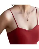 La Chapelle Women's Vest Camisole 2025 New Summer with Chest Pad Slimming Black M