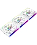 Jingpinlu Star Ring Building Block Fan White Reverse Triple Pack Wireless Splicing PC Case Cooling 12CM Fan Aura Sync 5V 3-Pin ARGB PWM Speed Control