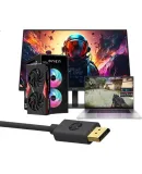 HP DP1.2 Video Cable 4K HD Video Cable 2K/144Hz Gaming Monitor Video Cable Computer TV Projector Connection Cable 2M