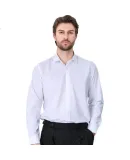 Nanjiren Modal Shirt for Men, Solid Color Business Shirt, Comfortable Men's Dress Shirt, Slim-Fit Blazer, White Dress Shirt for Me
