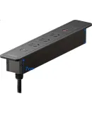 Encajada de pared de oficina Philips para escritorio de juego con diseño cuadrado oculto y panel de alimentación integrado