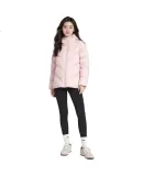 NIKE Women's Winter Short Hooded down Jacket, Warm for Winter, New Puffer Coat HV5236-667 Pink L