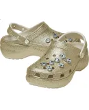 CROCS Classic Shimmering Diamond Cloud Clog | 211391 Gold-710 Size 35 (220mm)