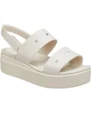 CROCS Brooklyn Platform Sandals 4U | 210676 Cement Gray - Size 36/37 (230mm)