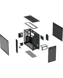 ASUS PRIME AP303 Ice Cube ATX Case Tool-Free Removal 20Gbps Type-C Support 360mm Radiator Support 360mm GPU Support GPU Bracket