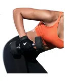 Guantes de fitness para mujer Adidas de media mano para entrenamiento en gimnasio Pull-up Básico M