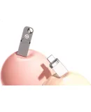 ASUS a 256GB Type-C USB3.2 Dual Interface High-Speed Mini Metal USB Drive PM300 Space Silver for Phone and Computer