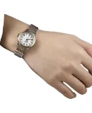 TISSOT Watch, Carson Series Women's Watch, Swiss Quartz Ladies Steel Strap Wristwatch, Fashionable Timepiece, Birthday Gift