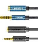 UGREEN 3.5mm Audio Cable Male to Female, Headphone Extension Cord, Phone Tablet Laptop Car AUX Speaker Box Extended Connection Cable 0.5 Meter Gray 10781