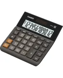 Casio (CASIO) MH-12 Compact 12-Digit Dual Power Desktop Office Extra-Wide Calculator, Black Professional Calculation Series