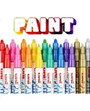 Uni Mitsubishi (Uni) PX-21 Small Letter Paint Pen, 0.8-1.2mm Industrial Marker Pen, Logistics Pen (Can Be Used for Car Touch-Up Painting), Gold, 12-Pack
