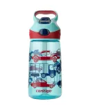 Contigo Children's Straw Water Bottle, Sports Plastic Straw Cup, 450ml, Cars, HBC-STR018