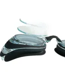 Li-Ning Swimming Goggles for Men And Women, High Definition Anti-Fog Swim Glasses, Adult And Children's Non-Prescription Swim Goggles with Swim Cap Set, 55-808 Black