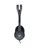 Logitech H110 Multifunctional Stereo Headset, 3.5mm Wired Over-Ear Headphones, Dual-Plug Earphones for Computer And Laptop, Single Pack